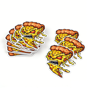 Adesivo in Vinile Impermeabile Personalizzato con Logo di Cibo Divertente per Scatole di Hamburger e Pizza, Adatto per Decorazioni Commerciali e Personali - Product Image 6