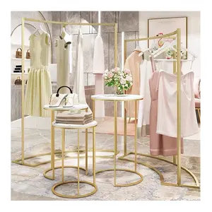 Modern kadın giyim mağazası mobilyası alışveriş merkezi perakende mağaza kadın giyim mağazası vitrin rafı tasarım özelleştirme
