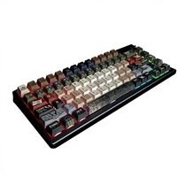 Clavier de bureau sans fil Qudiansha 2,4 GHz en plastique, thème Sherlock Holmes, sublimation cinq faces, personnalisé, directement de l'usine
