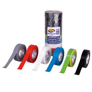 Cinta aislante de PVC de 19 mm x 20 m, clase VDE, resistente a la humedad, ideal para trabajos eléctricos y reparaciones seguras. - Product Image 1