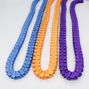 Beihai Double Face Satin Ruffled Ribbon 2.5cm Wide Solid Color Diy Craft Decorative Trim - Product Image 2