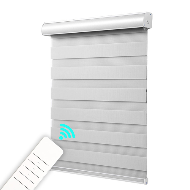 MEIERNAI Customized Size Modern Fabric Roller Shade Home Decoration Automatic Window Cover Zip Model Manufacture Electric Motor