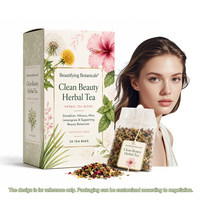 Tisane aux herbes de pissenlit, hibiscus, menthe et citronnelle |   Mélange de rituels beauté Clean-Label pour le bien-être quotidien |   Marque privée OEM