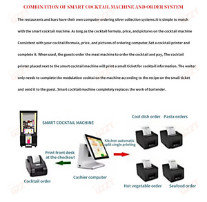 <span class=keywords><strong>Machine</strong></span> à cocktails intelligente avec 8 emplacements pour bouteilles, congélateur, refroidissement commercial, fabrication de cocktails dans les bars, KTV avec système de paiement - Product Image 5