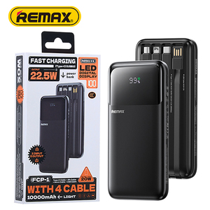 Remax <span class=keywords><strong>10000</strong></span> 20000 <span class=keywords><strong>mAh</strong></span> ngân hàng điện bên ngoài pin 10000mAh 20000 <span class=keywords><strong>mAh</strong></span> Powerbank sạc nhanh điện thoại di động ngân hàng điện với cáp - Product Image 1