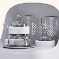 Calentador de Biberones 4 en 1 con Funciones de Esterilización, Agitación y Calentamiento, Aire Caliente PTC, Mantiene la Temperatura por 12 Horas, para Guardería, OEM, ODM