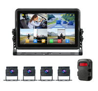 Moniteur de véhicule 10,1 pouces à écran tactile 5CH AI MDVR 4G WiFi GPS ADAS DMS BSD pour la détection d'angle mort, idéal pour la surveillance des flottes de camions et d'autobus