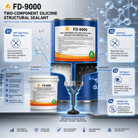 Scellant en silicone neutre FEIDU FD-9000 pour surfaces en pierre intérieures/extérieures, imperméable et durable pour le remplissage et les travaux de construction