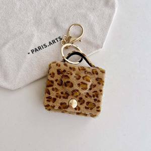 Mini sac à main créatif populaire à imprimé léopard, porte-clés, petit sac carré, porte-monnaie, pendentif en stock - Product Image 6