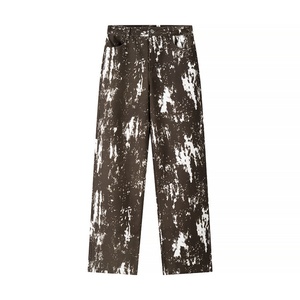 Ropa de Mujer Europea y Americana, Primavera y Otoño 2025, Nuevo Estilo Casual con Estampado Animal y Cinturón, Jeans Ajustados - Product Image 3