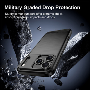 Funda Protectora para Teléfono Móvil Honor <span class=keywords><strong>600</strong></span> Pro/X8D/500 Pro, Estilo Ejecutivo, Patrón de <span class=keywords><strong>Fibra</strong></span> de Carbono, TPU Suave, Antigolpes, Disipación de Calor - Product Image 4