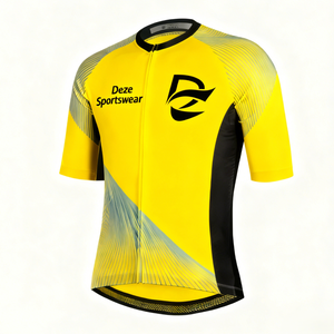 Maillot de cyclisme à manches courtes à séchage rapide avec logo personnalisé imprimé par sublimation pour les événements de course cycliste sur route unisexe, les sports de plein air et les cadeaux - Product Image 3