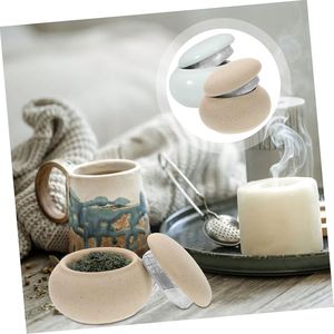 1/5/10/20/30/40/125/200 ml Miniatures en céramique chinoises pour le stockage de sérum, crème pour les lèvres, cosmétiques, onguents, 100 pièces - Product Image 3