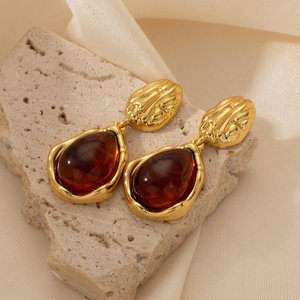 Boucles d'oreilles pendantes rétro européennes et américaines pour femmes, style luxueux et haut de gamme - Product Image 6