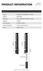 Bicicleta compacta portátil Air Bike portátil Mini Bike Pump Air Pump Bomba de alta pressão Mini Bike Bicycle Air Pump