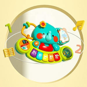 Samtoycn vendita calda bambino primi educativi Montessori Cartoon elefante <span class=keywords><strong>Pianoforte</strong></span> organo elettronico tastiera musicale <span class=keywords><strong>Pianoforte</strong></span> giocattolo - Product Image 5