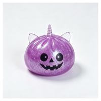 Jouet Squishy en forme de chignon d'Halloween, jouet anti-stress souple en TPR, cadeau unisexe pour enfants de 14 ans et plus