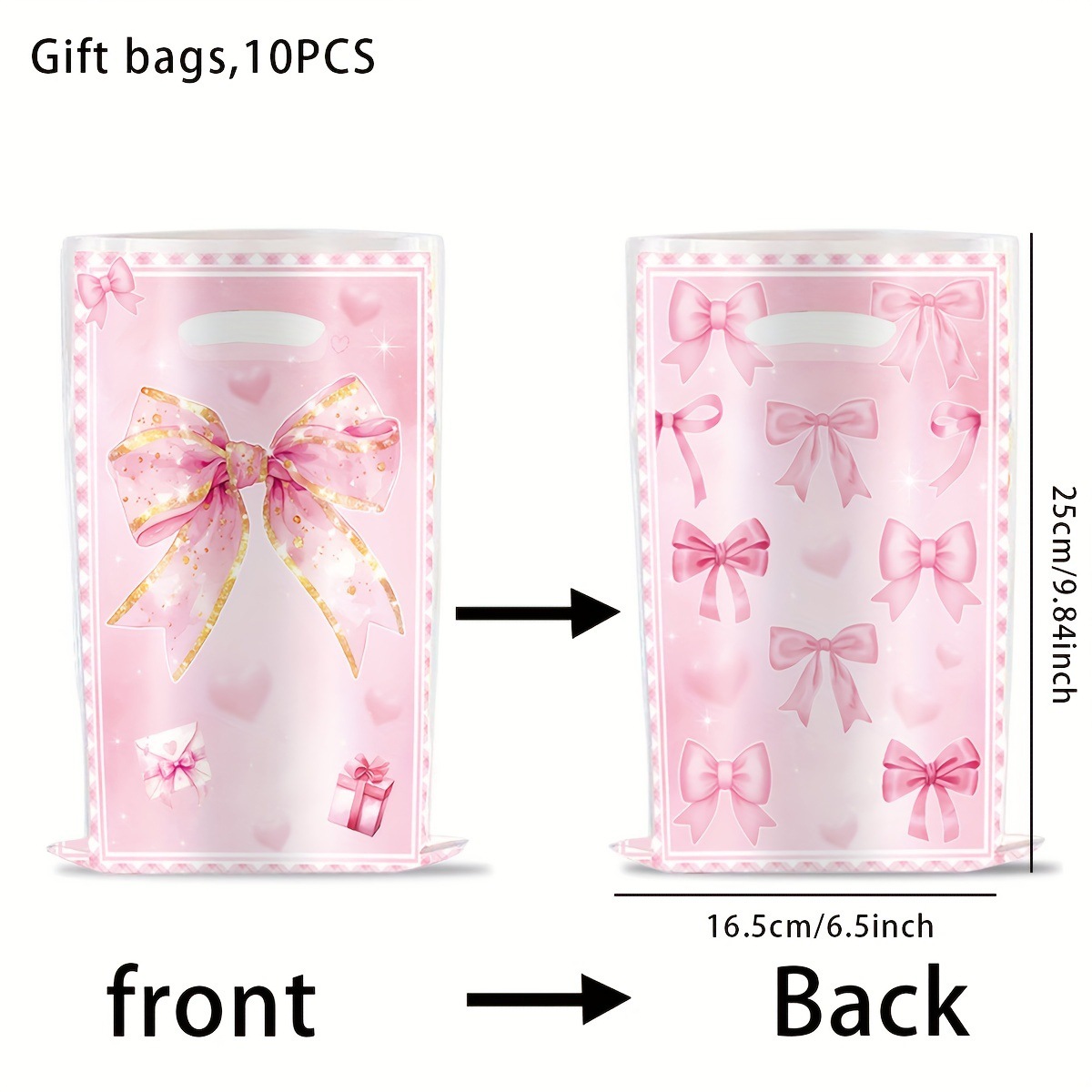Bolsa de regalo 10 piezas-lazo