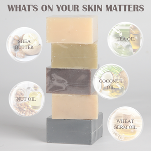 Sabun botani perawatan kulit Vegan koleksi Sabun Wajah dan Tubuh Pelembab Bar sabun alami buatan tangan Herbal organik proses dingin - Product Image 4