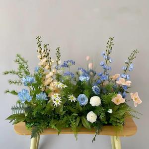 Fleurs artificielles en gros, aspect naturel, pour allée, hydrangea blanc, bouquet de fleurs pour mariage - Product Image 3