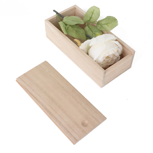 Boîte en bois massif avec couvercle coulissant boîte en bois de taille personnalisée coffrets cadeaux rustiques bricolage impression d'art stockage de souvenirs - Product Image 3