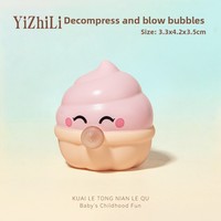 Plastic Fruit Squishy Bellenblaas Speelgoed Creatief Pop Eye Langzaam Stijgend Stressverlichting Fidget Leuk Cadeau Decompressie Knijpen Meisjes