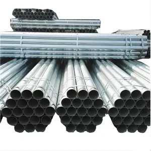 GI Conduit Pipe / Hot Dip Galvanized Steel Pipe Steel Tube for Factory Steel Structure