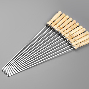 Yongli gà nướng ngã ba thịt nướng xiên với gỗ xử lý, marshmallow rang Gậy thịt Hot Dog Ngã Ba, tốt nhất cho BBQ - Product Image 2