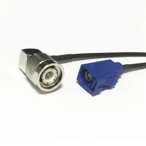 RF Coaxial TNC Plug R/A Crimp to Fakra Car Camera Extension RG179 Cable Assembly 15CM