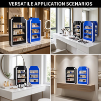Étagère de présentation de cigarettes multicouche en acrylique personnalisée pour boutique de tabac avec éclairage LED