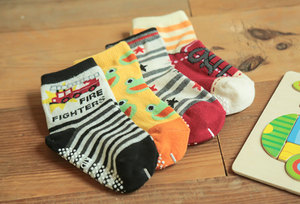 Personalizado antideslizante niños <span class=keywords><strong>niño</strong></span> no Skid tobillo <span class=keywords><strong>calcetines</strong></span> del bebé con puños - Product Image 6