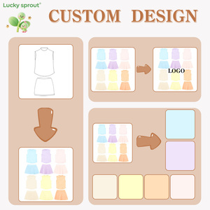 Vestido de Yoga Personalizado con Tirantes, Falda de Golf de Malla, Vestido para Niñas, Vestido de Verano para Bebés, Conjunto de Yoga para Niñas - Product Image 3