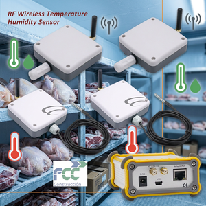 4 Conjuntos de Sensor Inalámbrico de Temperatura y Humedad, Controlador de Temperatura, Sensor de Temperatura y Humedad Lorawan para Monitoreo de Cámaras Frigoríficas - Product Image 1