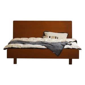 Lit plateforme en bois de cerisier 1,8 m, style nordique, en bois massif, avec rangement, pour chambre principale - Product Image 5