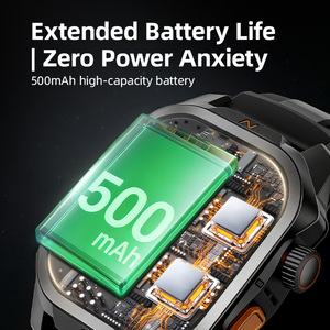 Starmax RACER <span class=keywords><strong>5</strong></span> <span class=keywords><strong>Pro</strong></span> Smartwatch Fitness con Display AMOLED da 1,95 Pollici, Batteria da 500mAh, 4 Giorni di Autonomia, Impermeabile 5ATM per Nuoto, Bussola, Monitoraggio HRV, VO2 Max e Sonno - Product Image 3