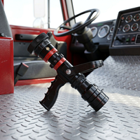 Selang Air dengan Nozzle Pemadam Kebakaran yang Dapat Disesuaikan 2.5/1.5 Inci Nozzle Air Model British