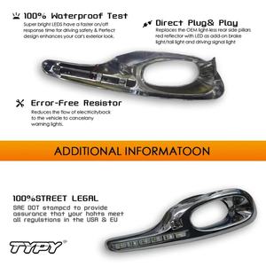 Feux de jour à LED TYPY pour Honda Jazz Fit 2011-2013, feux de brouillard DRL, feux de route avec clignotant jaune - Product Image 2