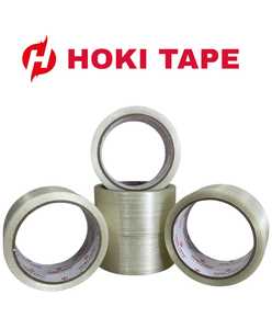 เทปใยแก้วม้วน140mic ยาว15หลาความหนา48มม. ไวต่อแรงกดมีฟังก์ชั่นบรรจุภัณฑ์มากมายปิดเทปกาว - Product Image 2