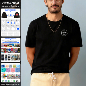 Camiseta Deportiva Personalizada de Alta Calidad con Diseño de Impresión Digital para Hombre, 100% Algodón, Absorbente de Sudor, Estilo Básico, Color Negro Liso - Product Image 1
