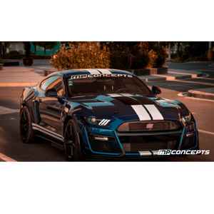 ชุดแต่งไวด์บอดี้สไตล์ MP Concepts GT500 กันชนหน้า บังโคลนอะลูมิเนียม ฝากระโปรงอะลูมิเนียม สำหรับรถฟอร์ด มัสแตง สภาพใหม่ ปี 2015 ถึง <span class=keywords><strong>2023</strong></span> - Product Image 5
