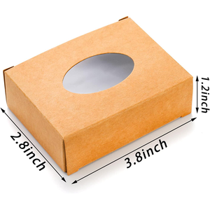 Tùy chỉnh in có thể gập lại Kraft xà phòng Hộp bao bì cho tự chế xà phòng hộp - Product Image 2