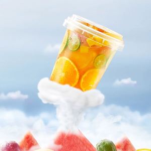 Vente Flash : Seau en plastique PP rigide avec poignée, personnalisable avec logo, pour thé aux fruits, 16oz, 24oz, 32oz - Product Image 3