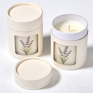 Custom Printed Cylinder Paper Candle <b>Box</b>, High-end <b>Round</b> Cardboard Can Packaging for Scented Aromatherapy Candles - Product Image 1