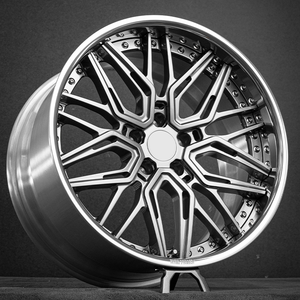 Rueda Forjada de Dos Piezas de 18, 19, 20, 21, 22 y 23 Pulgadas en Color Gris Metálico Pintado o Otros Colores Personalizados para el Disco Central - Product Image 1