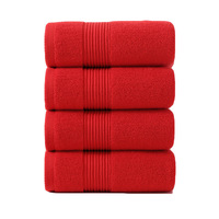 Promotional Gift 100% Cotton Embossed Jacquard Solid Color Heavyweight Customized Color Luxury Bath Towels