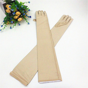 Gants en spandex longs, couleur unie, protection UV, pour la conduite, le cyclisme, vêtements d'hiver unisexes - Product Image 4