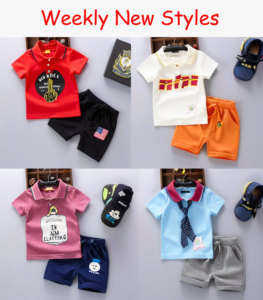 Lote Mixto de Conjuntos de Verano para Niños, Top y Pantalones Cortos con Volantes, Estampado de Dibujos Animados, Ropa Surtida Aleatoria - Product Image 3