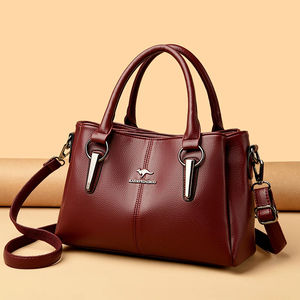 新款3层大容量女包奢华女手提袋优质软皮斜挎包中国在线市场 - Product Image 5