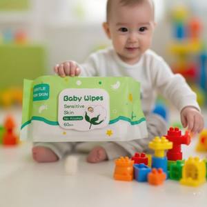 Lingettes humides antibactériennes jetables écologiques de haute qualité pour le soin de la peau des bébés, OEM, paquet individuel, 80 pièces, échantillon gratuit en provenance de Chine - Product Image 4