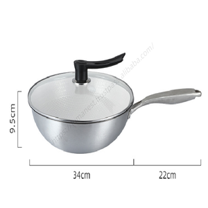 Sartén antiadherente de hierro fundido para cocina doméstica, con diseño de panal redondo para freír y rehuemblar, venta al por mayor - Product Image 3